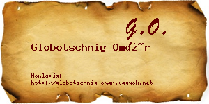 Globotschnig Omár névjegykártya
